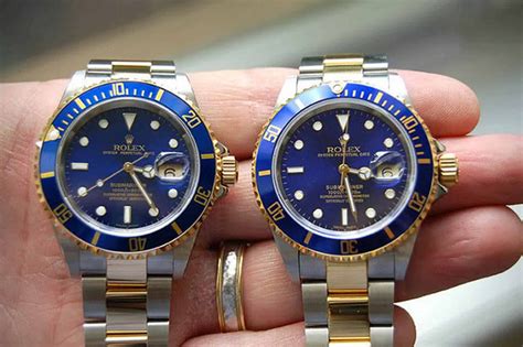 fake rolex blue submariner watch|counterfeit rolex how to identify.